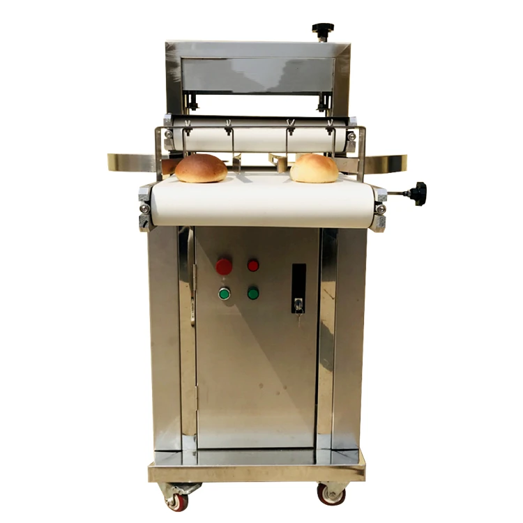 Automatic Bread Full Cutting Machine Burger Slicer Hot Dog Bun Half Cutter