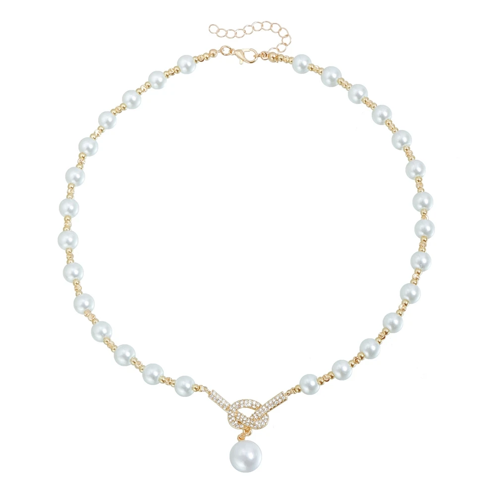 Elegant Imitation Pearl Necklace for Women