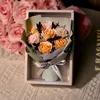 sette rose champagne arancione chiaro