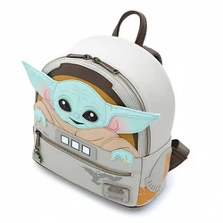 2021 Kids and Girl Cute Mini School Backpack Loungefly Baby Yoda The Mandalorian Womens Double Strap Shoulder Bag and Purse