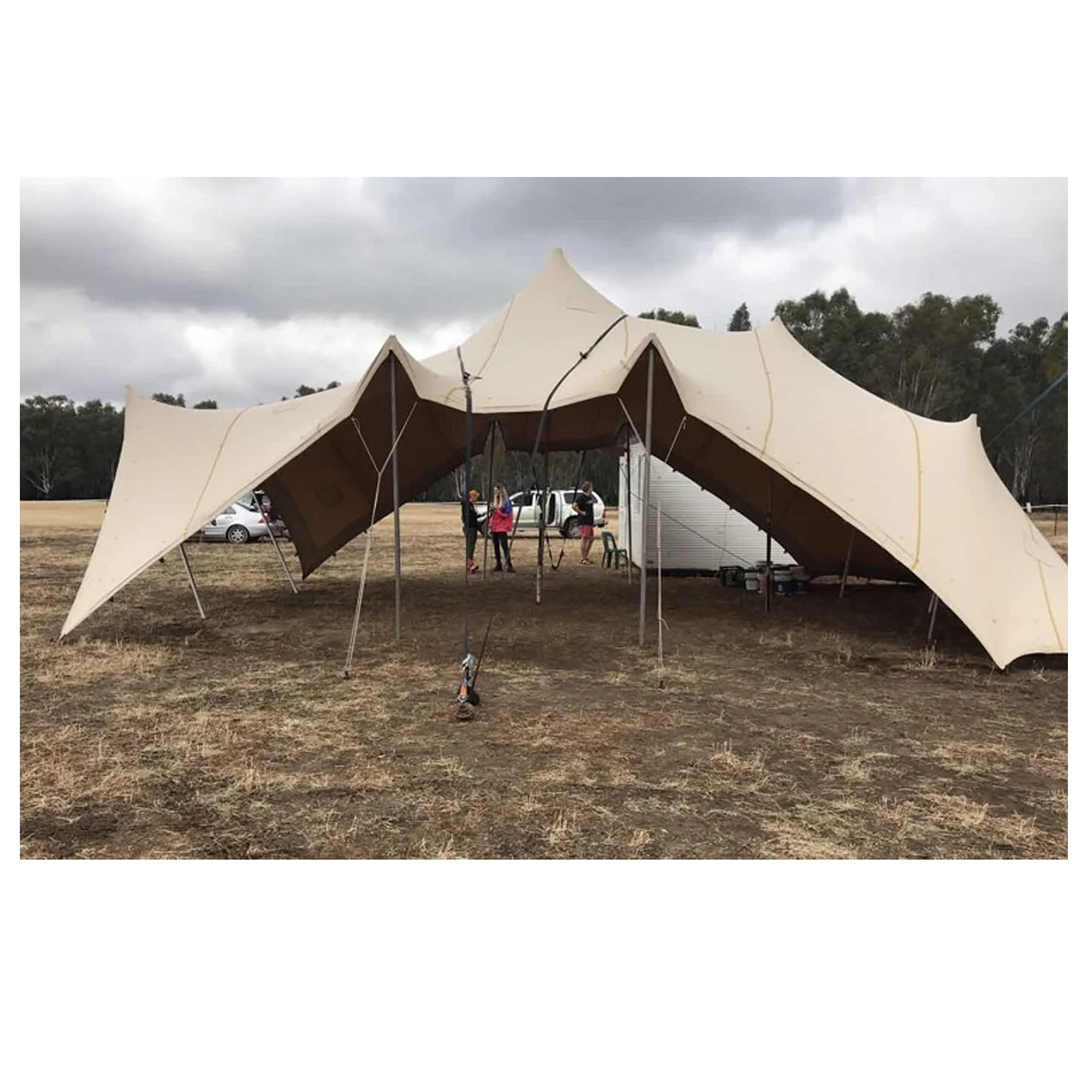 Khaki Big Marquee Bedouin Stretch Party Tents for Festival/Carnival Events