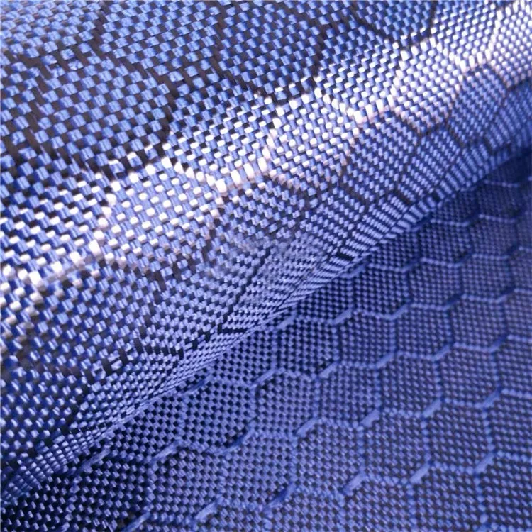 Honeycomb Hexagonal Carbon Kevlars Aramid Fabric Yellow-black - Buy ...