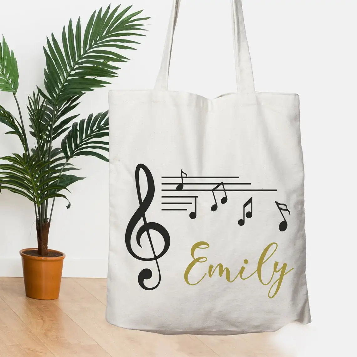 Personalized Piano Tote Bag 