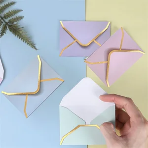 Handmade Business Student Coin Gift Card Envelopes 3.9 X 2.75 Inches Thickened Anti-Perspective Design Creative Paper Envelopes