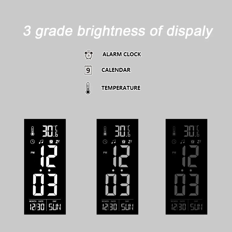 
Светодиодная настольная лампа, портативная и Гибкая Настольная лампа U8Q с имитацией кожи и ЖК-дисплеем, с календарем и температурой 