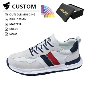 New Men's Board Sneakers Wholesale Customizable Casual Running Shoes Low Top Lace up Walking Shoes Outdoor Trendy Sports Shoes
