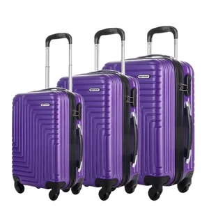 Wholesale Trolley 20/24/28 Inch ABS Suitcase  Hot Selling Telescoping Handle Large Capacity Luggage Set