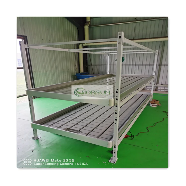 4x8 5x10 Custom Commercial Greenhouse Grow Table Double Stacked Multi