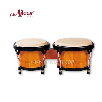 White Toon Wood Bongos/Latin Percussion Wooden Bongo Drum (BOBCS006)