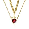 Cristal rouge doré