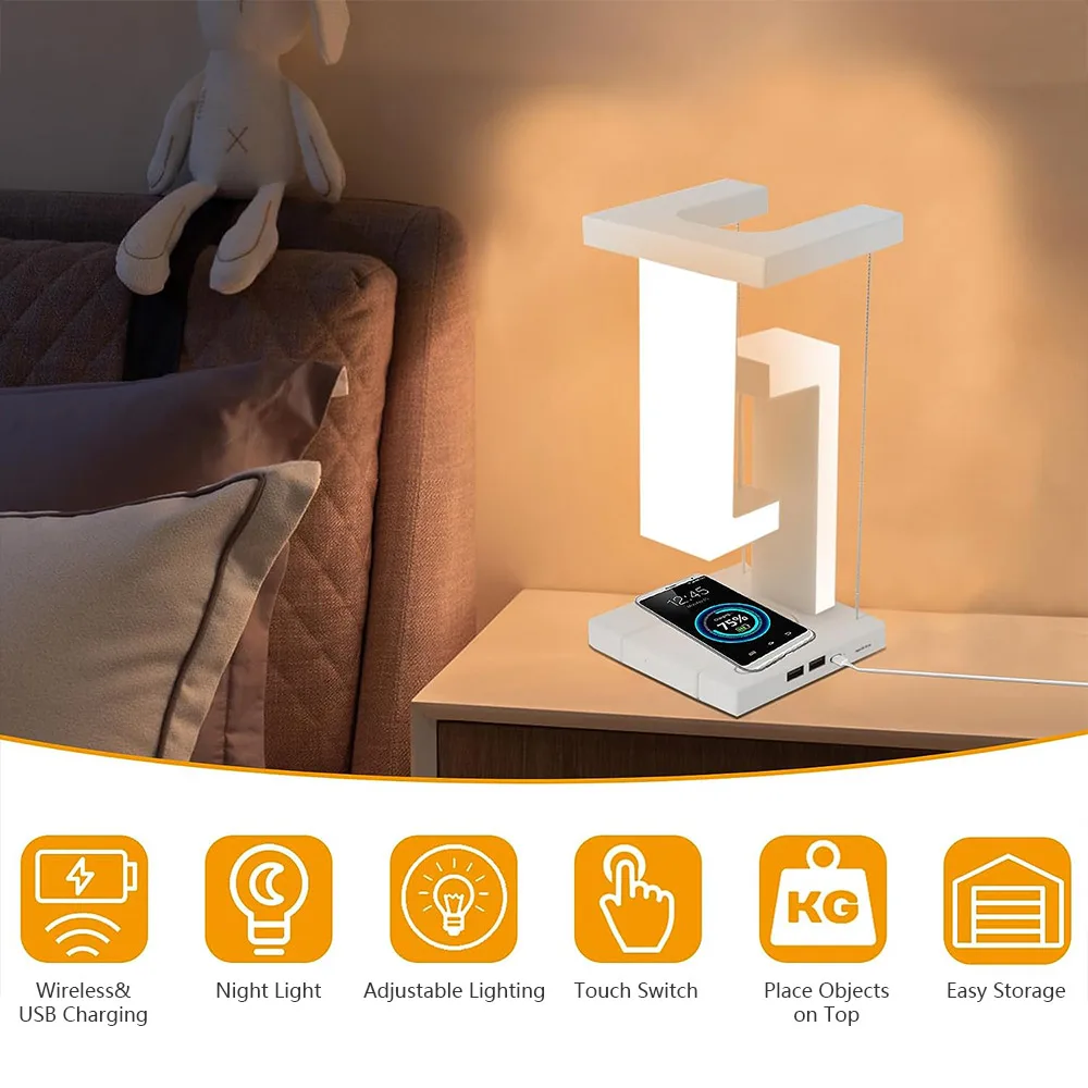 Dimming Levitating Anti Gravity Table Lamp Touch Control Led