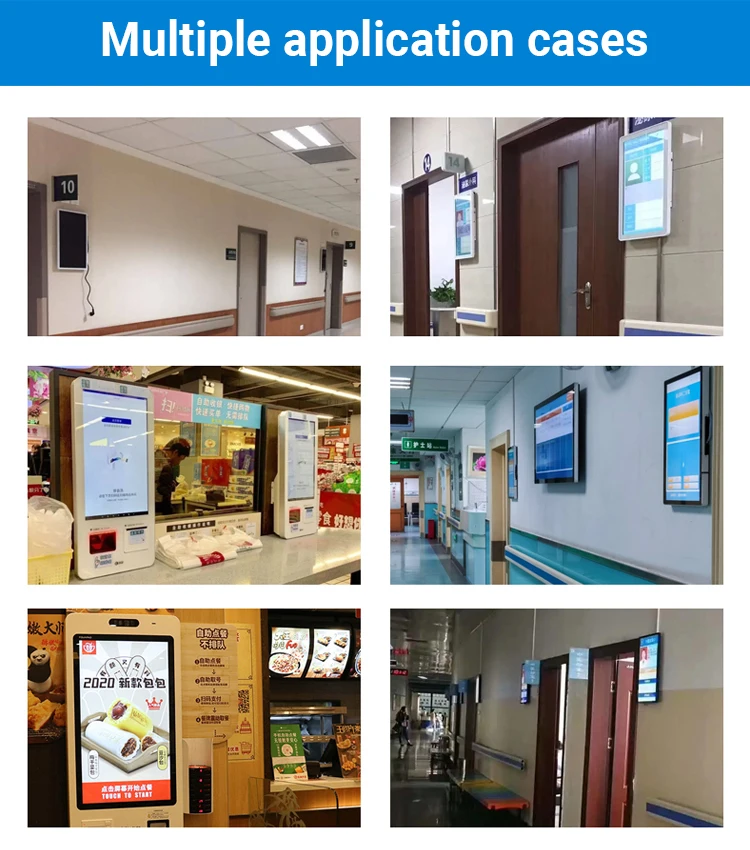 21.5 Inch Interactive Qr Code Scanner Queue Up Machine With Capacitive ...