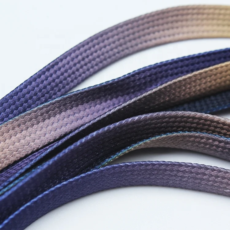 
Силиконовые плоские градиентные шнурки для толстовки с логотипом на заказ 