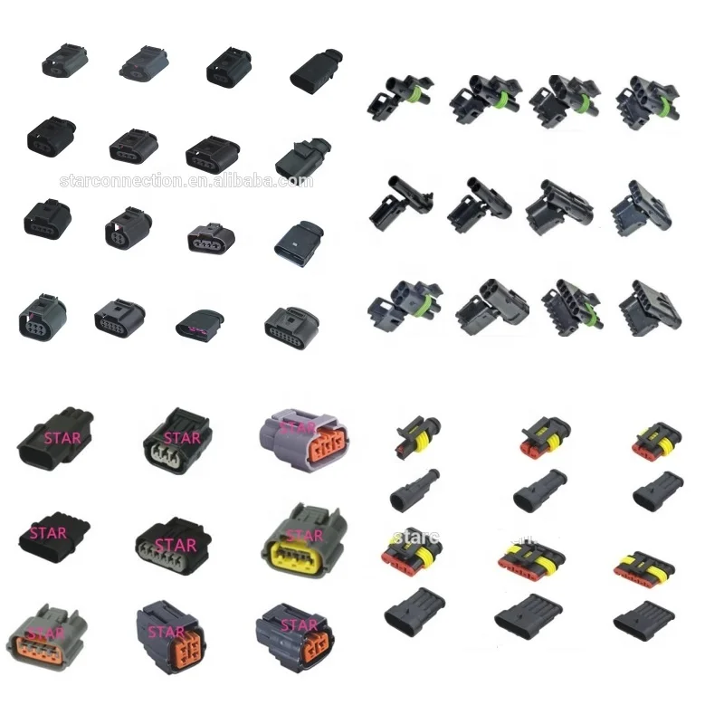 20er-Set 1-polige Wasserdichte Steckverbinder – IP65, PA66, 5,5x1,4x1,9 Cm – Für Auto, Motorrad, Boot – Inkl. Kontakte & Dichtungen