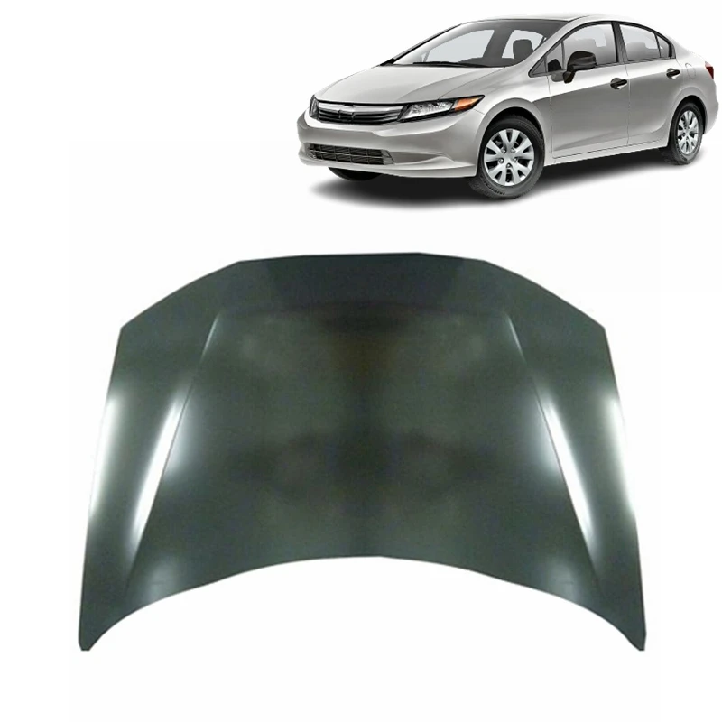 OEM new high quality steel car front body hood panel for honda civic 2012 2013 2014 2015 HO1230166 60100TR3A90ZZ