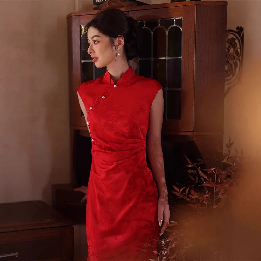 white christmas dresses Modern Chinese Qipao, Chinese Cheongsam, Long Evening Dresses, Navy Blue Color XL