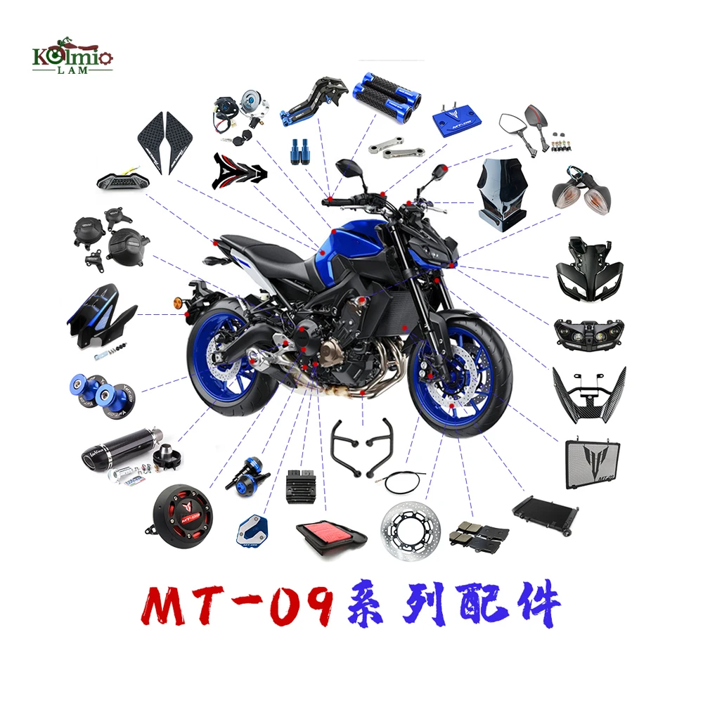 ordningen Demontere Bageri Wholesale Motorcycle Accessories Fit For YAMAHA MT09 MT-09 2013-2022 LED  headlight/front cover fairing protector/windscreen/rear fender From  m.alibaba.com