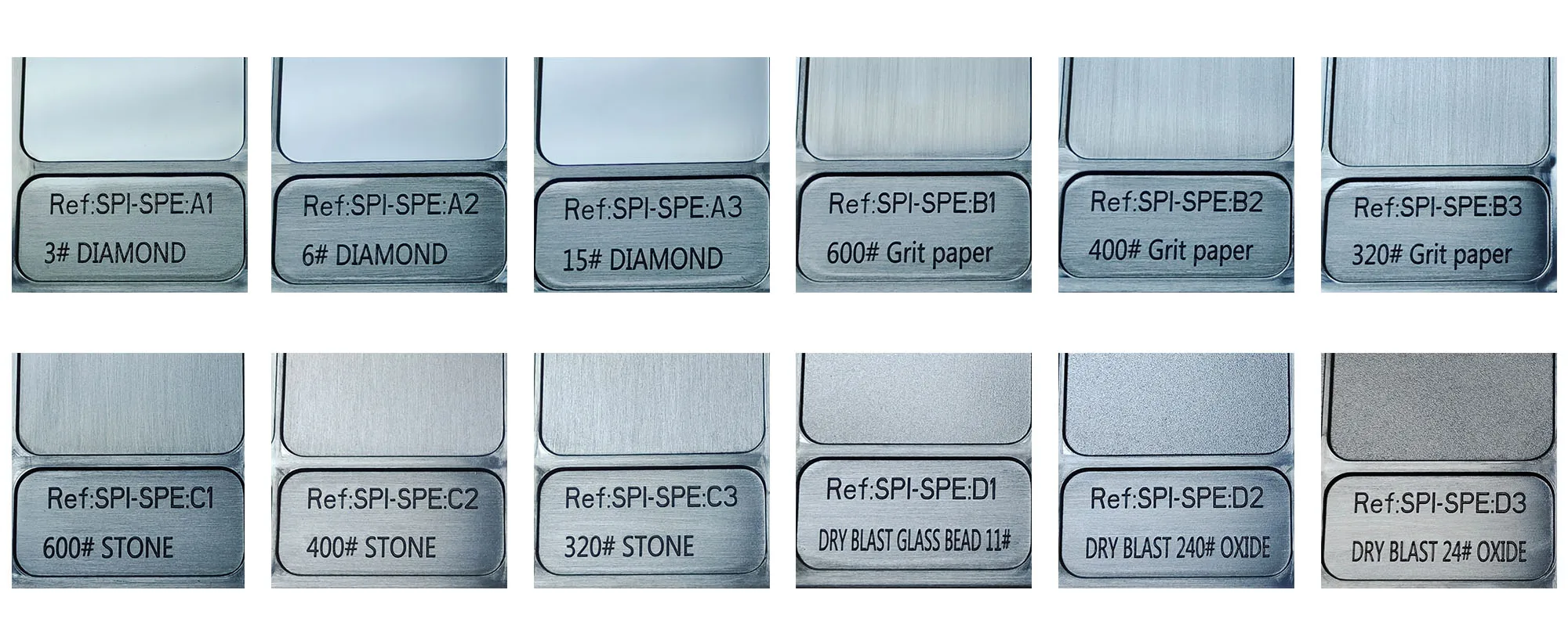 Vdi 3400 Texture Card & Spispe Finish Card For Plastic Surface Finish