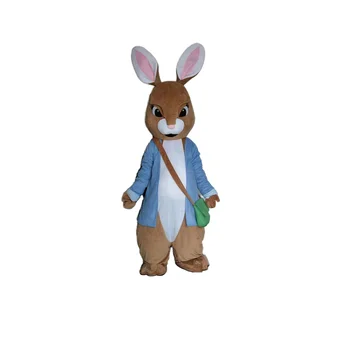 MOQ 1 PCS Unisex Adult Rabbit Mascot Costume Watermelon Halloween Fancy Dress Anime Style for Cosplay or Christmas