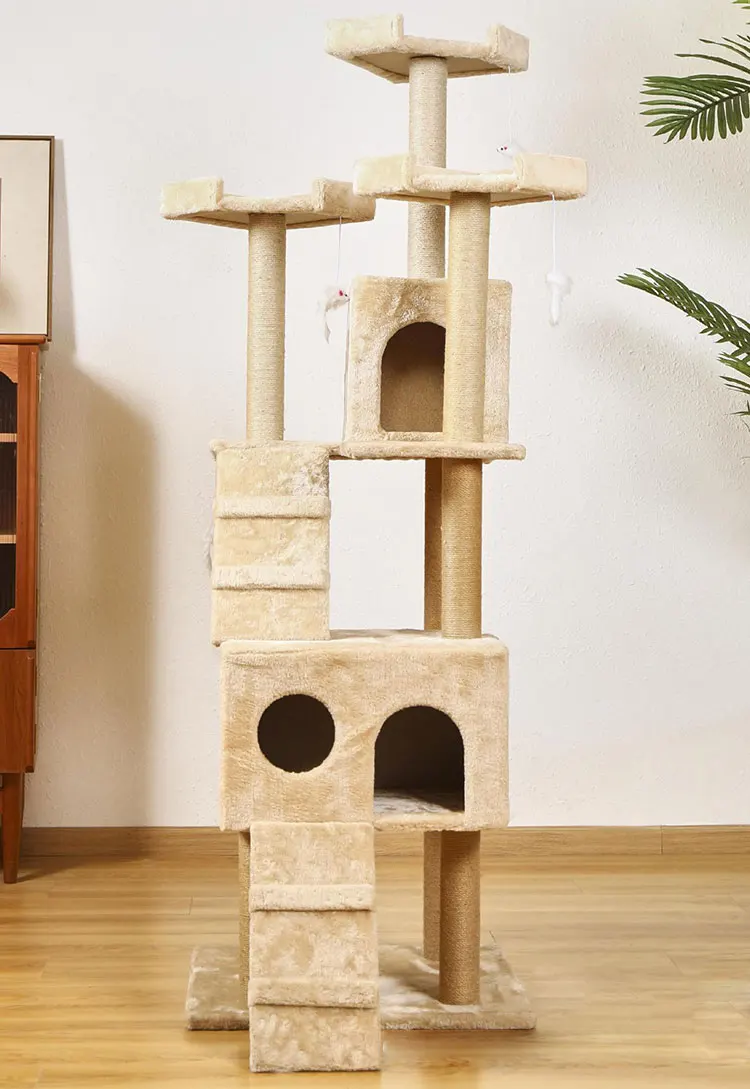 Wholesale Custom Luxury Pet Toys Cat Tower Cat Tree House Cat Climbing