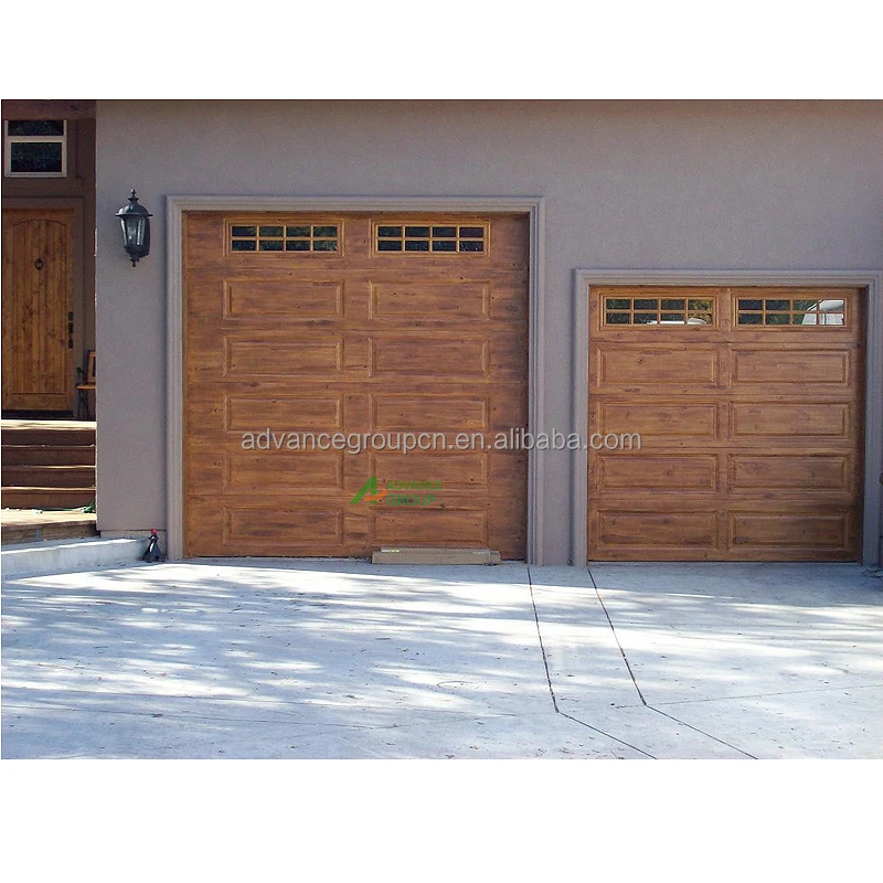 Pretty Residential Automatic Sectional Overhead Porton Garage Door