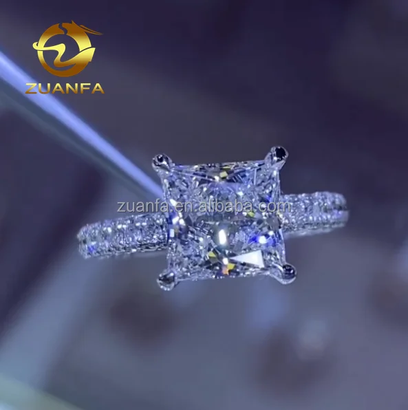 Fine Jewelry Custom Gold Engagement Ring 10k 14k 18k Real Gold Lab Diamond Moissanite Luxury