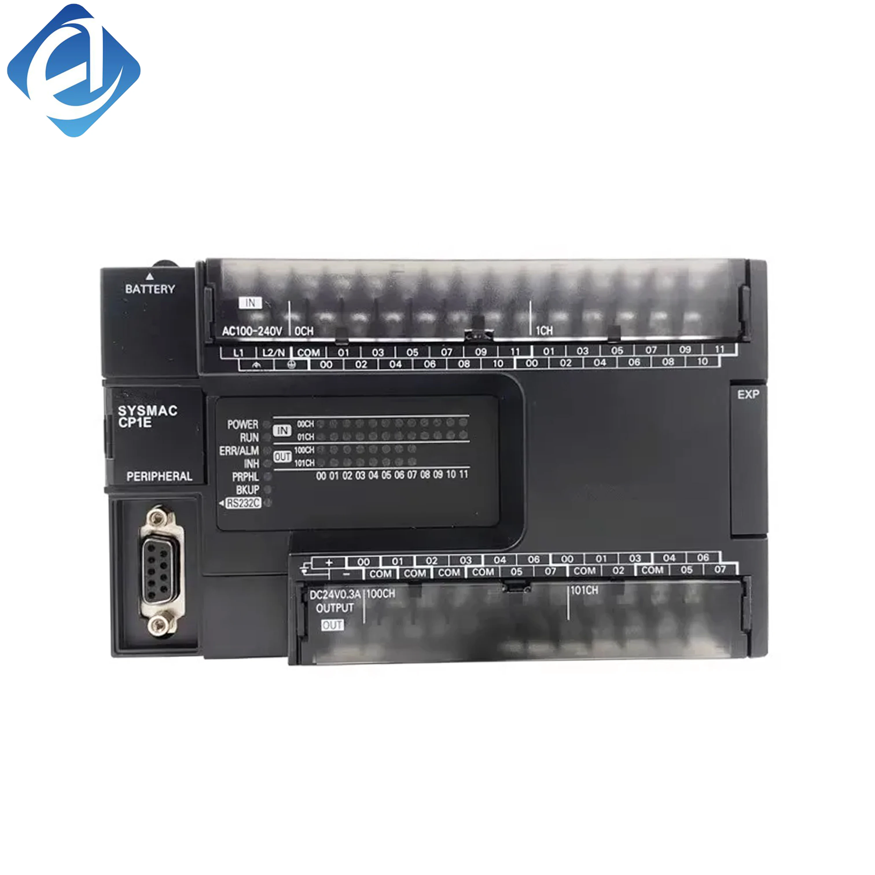 Nieuwe originele Omron CP1E-serie compacte PLC. 20 I/O-punten, transistoruitgang, gelijkstroomvoeding, stabiele logische besturing en eenvoudige programmering. Met uitstekende interferentiebestendigheid wordt deze veel gebruikt in kleine machines, transportbanden en lichte