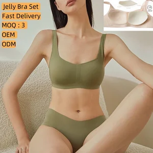 Ladies Breathable High Quality Young Girls Multicolor Full Coverage Anti Bacterial Sport Seamless Wire Free Wireless Bras Sets