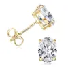 Zircon 6*8mm Gold Plated