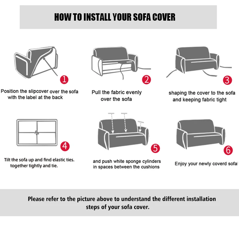 Quality L Shape Stretch Couch Stretchable Sofa Cover 3 Seat Black