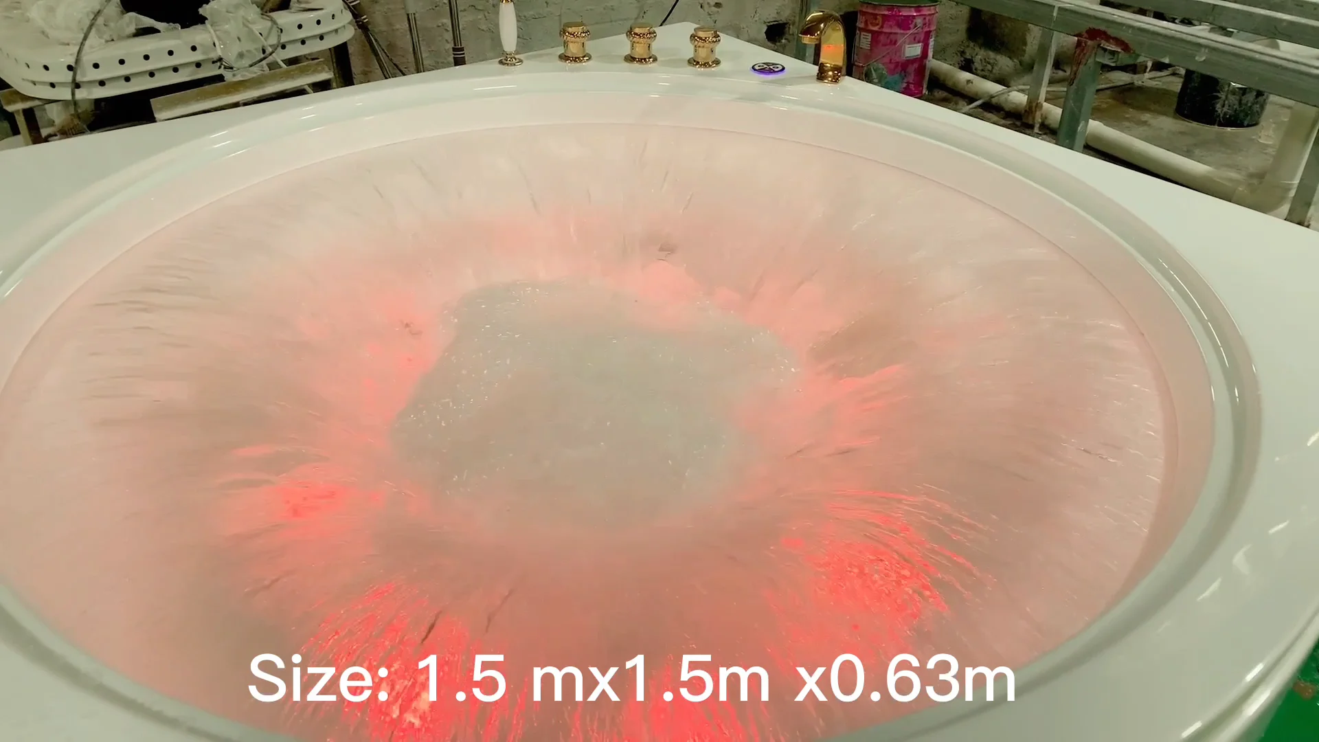 Factory Sell Luxury Whirlpool Bath Tub Bubble 2 Person Round Hot Tub