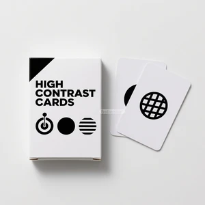 Wholesale Early Education Toys 0-6-12-24 Months Baby Visual Simulation Cognitive Black and White Cards