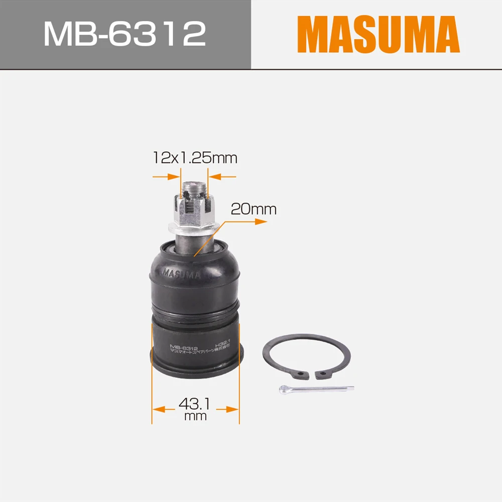 MASUMA Ball Joints for HONDA ACCORD CL7 - Reliable Auto