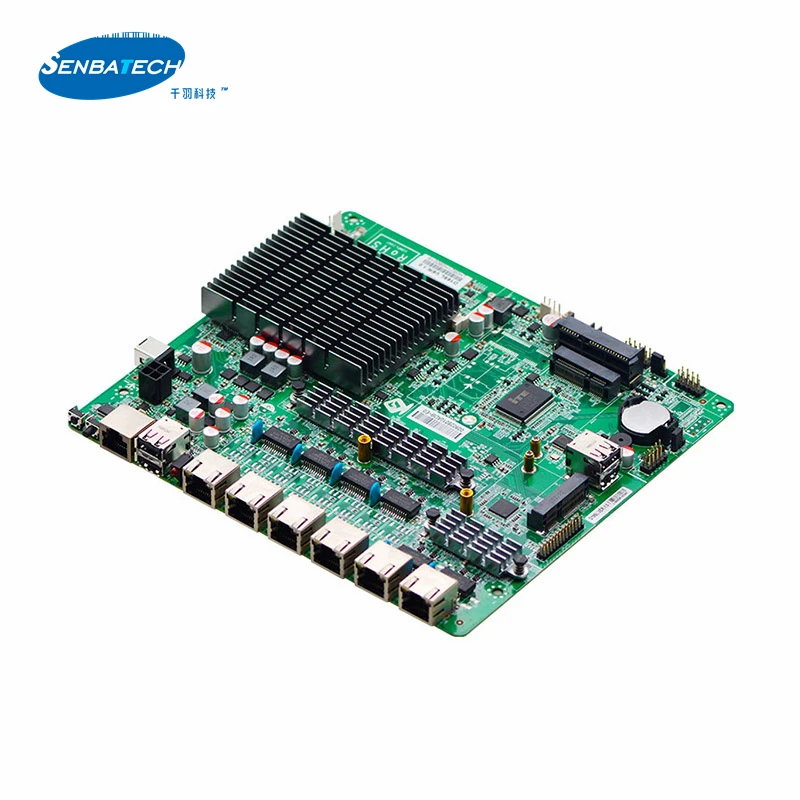 DDR3L Ram Compatible Motherboards with Celeron J1900 SIM Slot 6 GbE PS2 SOC Firewall Motherboard