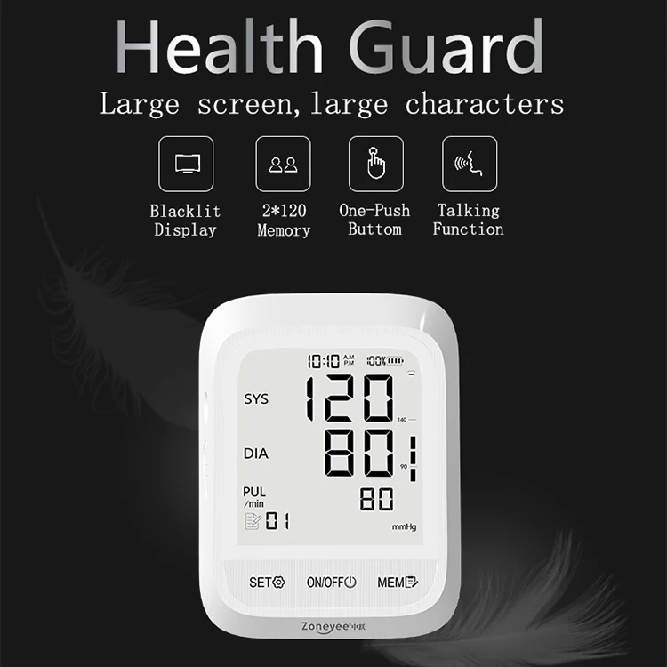 CE ISO Approved Customization Automatic Check Ambulatory Digital Blood Pressure Monitor Arm Style