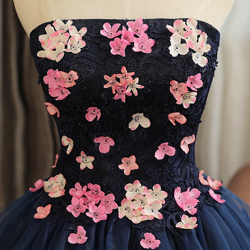 strapless open back dress Crimsoune Club Women's Pink Floral Print Square Neck A-Line Dress 2XL / Pink main image 0