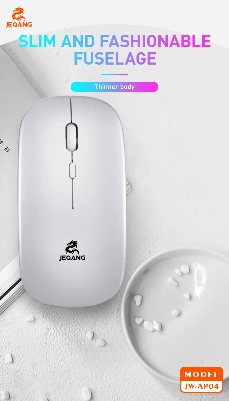 Jeqang Portable  Optical Mouse Mini Gaming Mouse with Battery Power for Laptop/Office Use in Stock