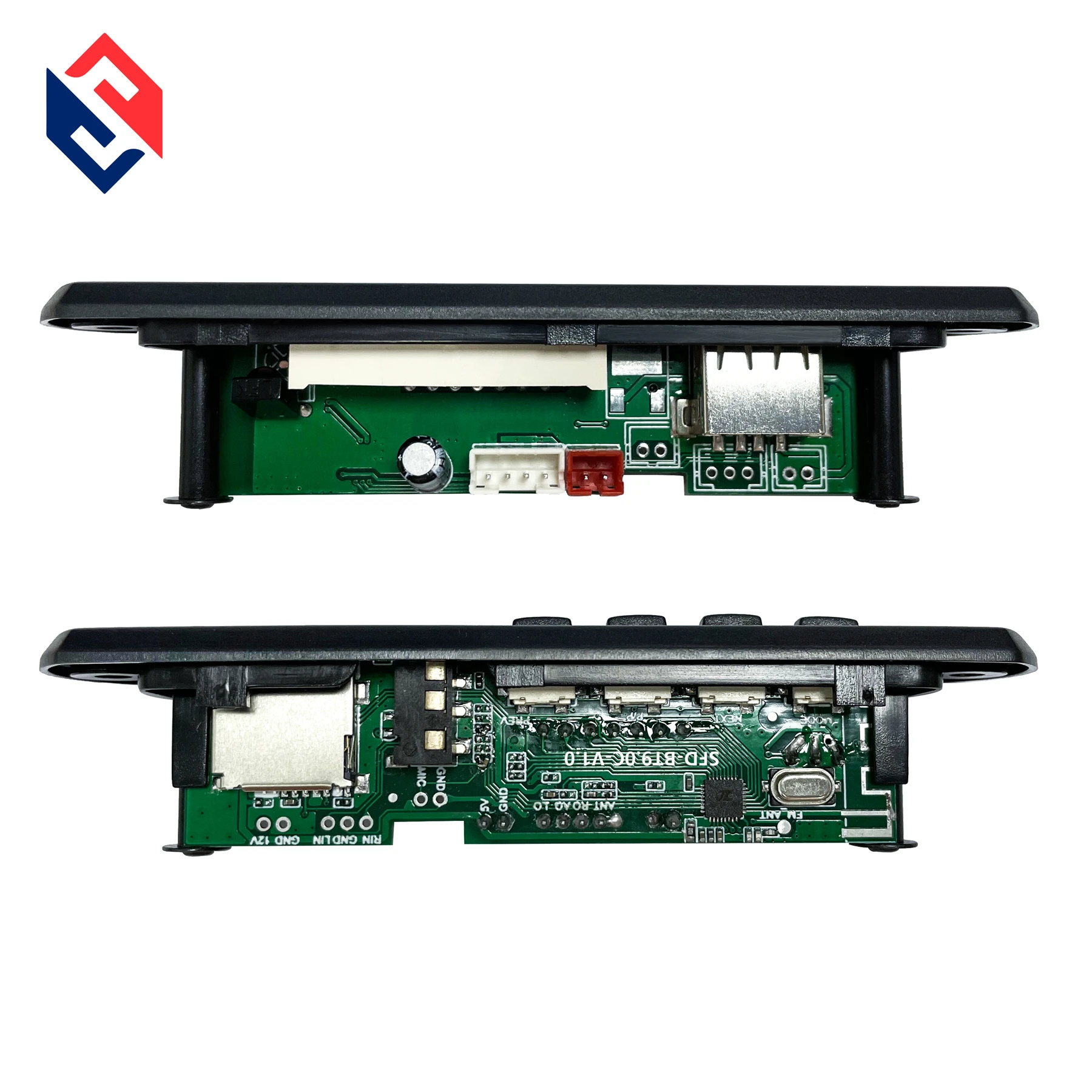 MP3 Decoder Board MP3 Music Player WMA WAV Decoding BT USB TF FM Record AUX 12V Car Audio Cables Bluetooth Card Sk 300 Sond Card