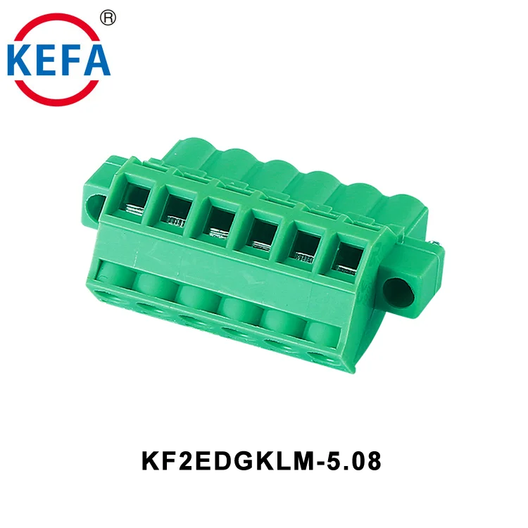 KF2EDGK-5.0 5.0mmピッチプラスチック中国供給パネルマウント着脱可能端子台メスおよびオス