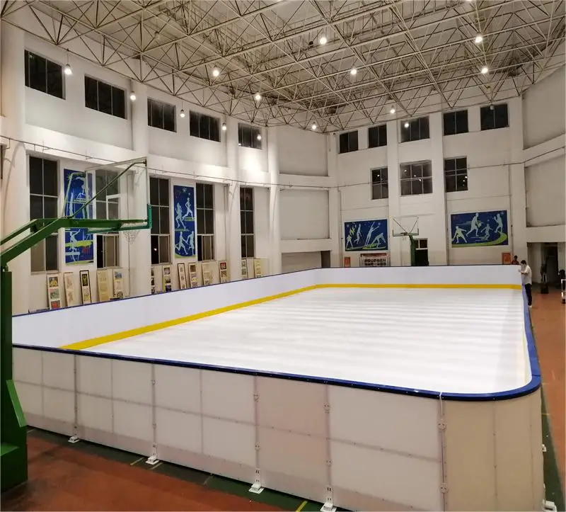 UHMWPE 4*8 Mobile Synthetic Ice Rink Skating Board Polyethylene HDPE Plastic Hockey Rink Board factory