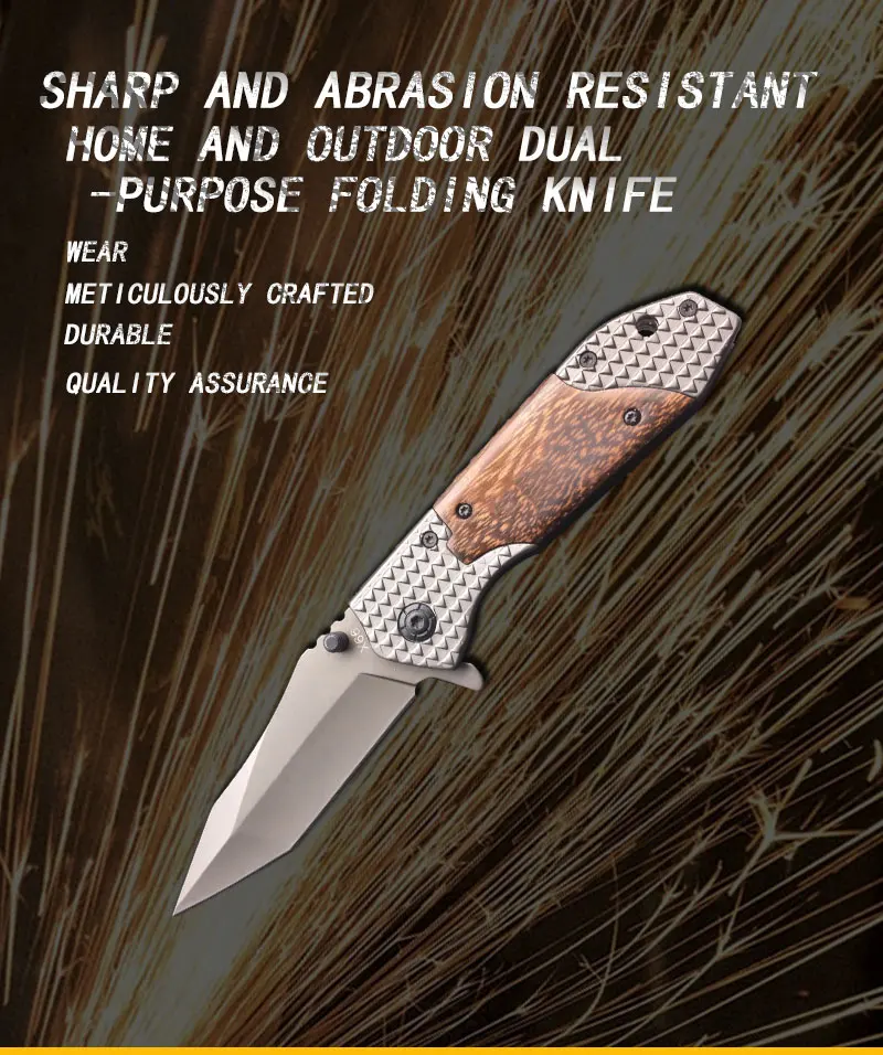 X66 Outdoor Survival Tool Camping Folding Pocket Knife Steel Multitool