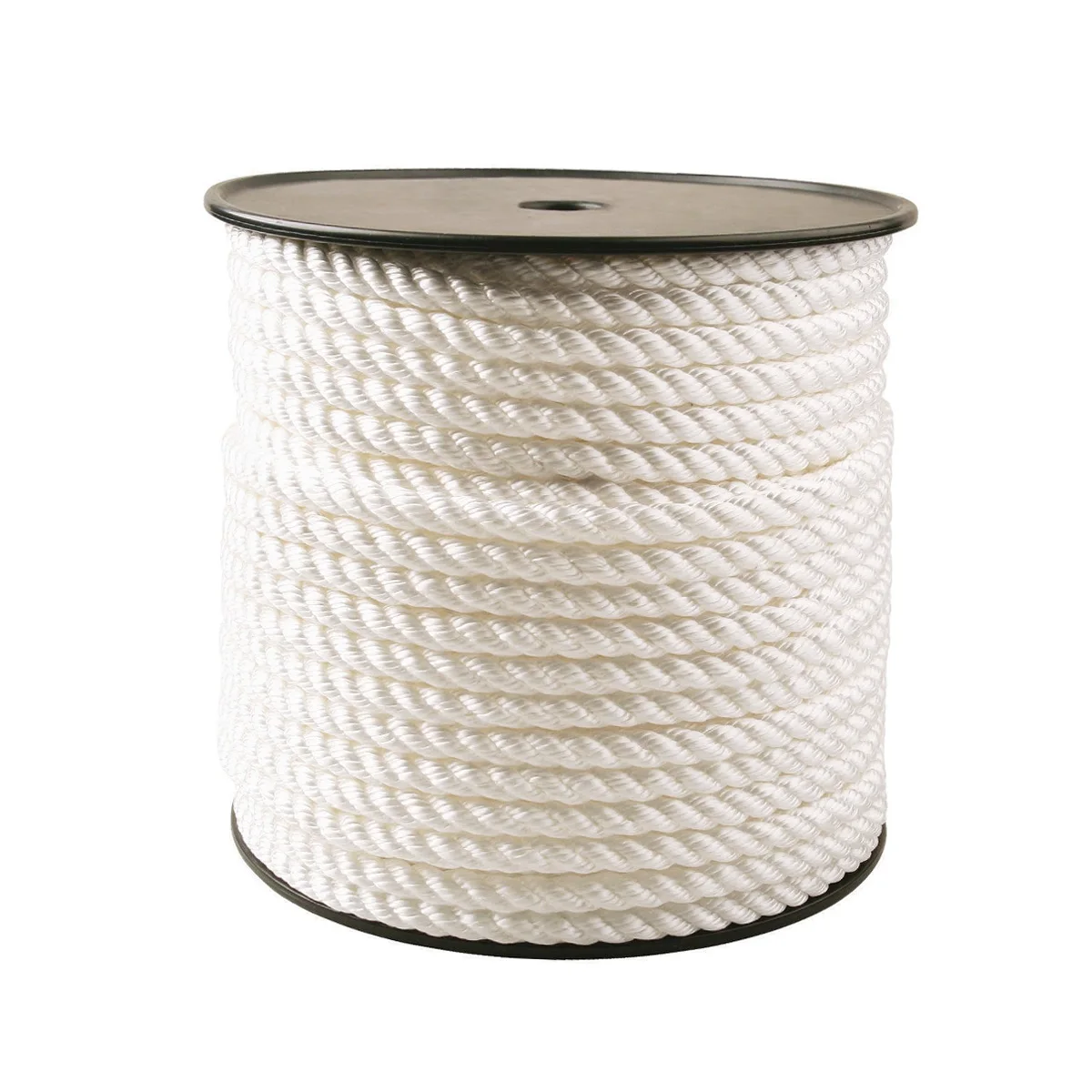 Gedraaid wit natuurlijk 3 strengen nylon touw