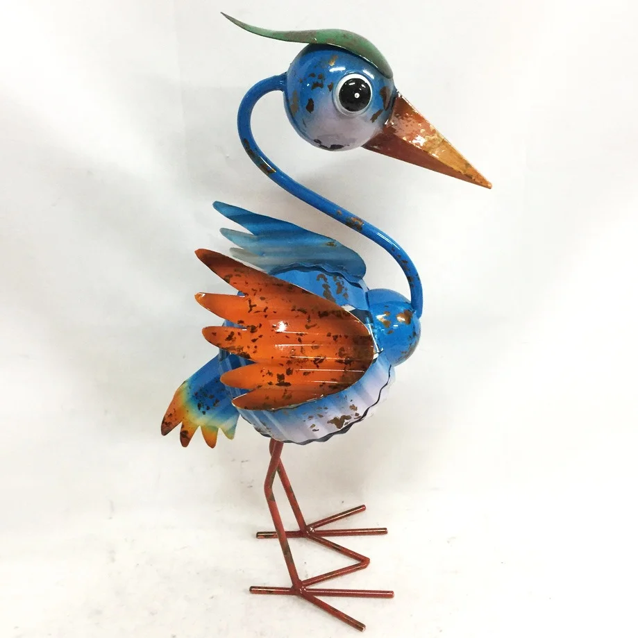 Cartoon-style Metal Bird figurine