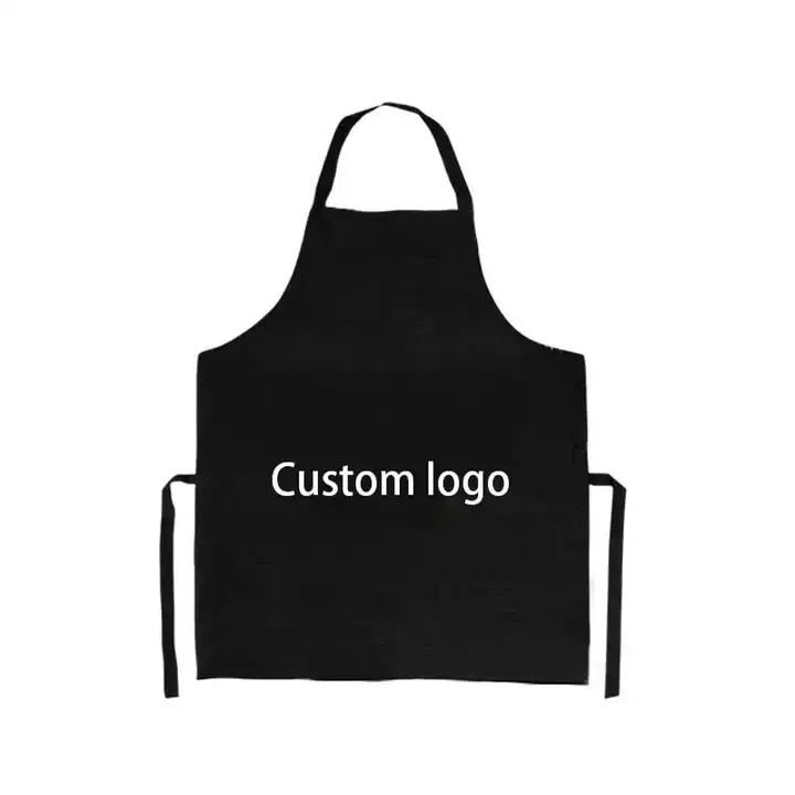 Wholesale Custom Logo Cotton Canvas Polyester Waterproof Chef Cooking