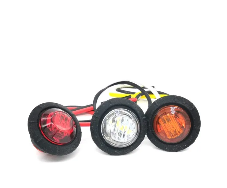 Lot 10 Feux Position Latéraux LED Rouges 15 LED 24 V – Camion, Remorque, Bus, Caravane