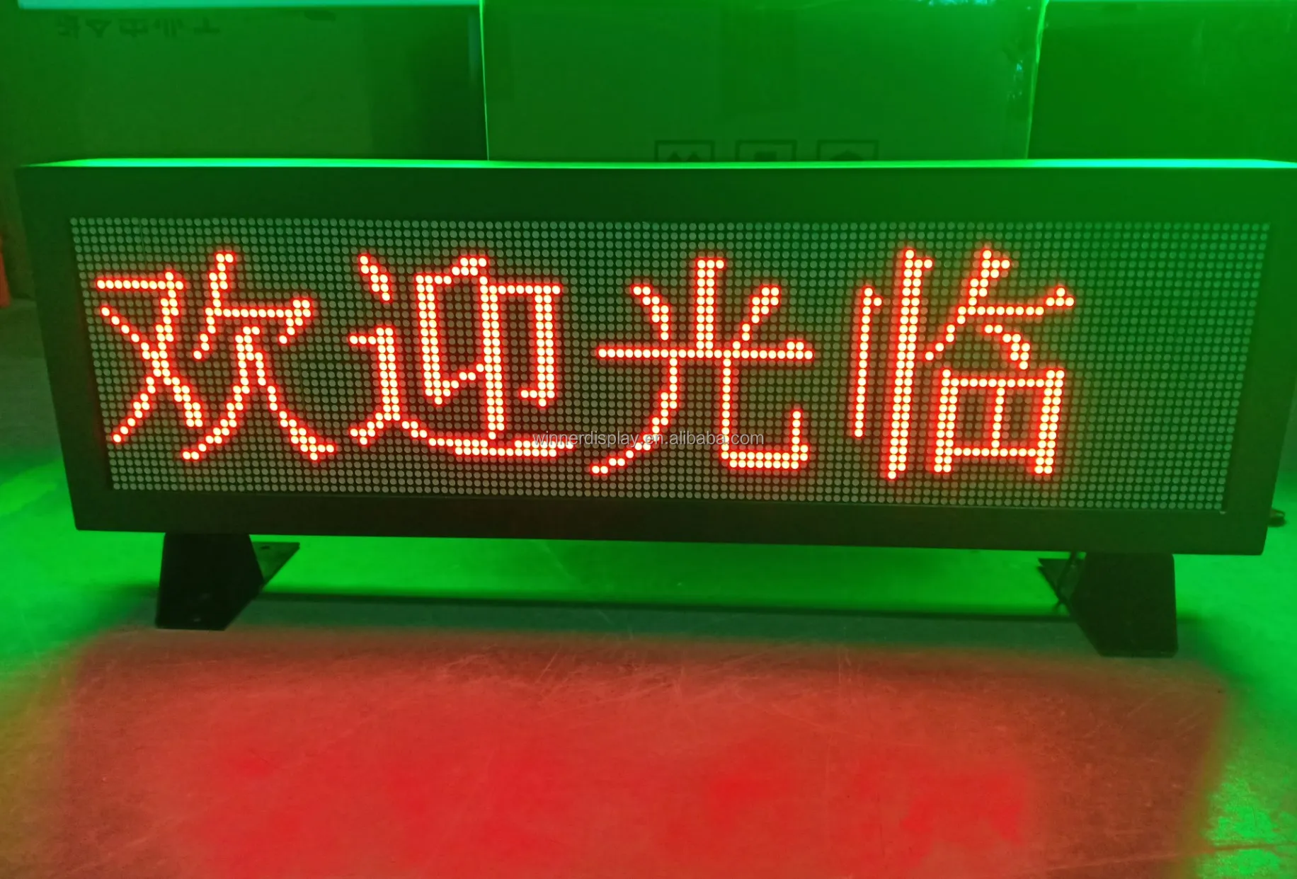 Advertising Led Message Sign  F3.75 Dot matrix Indoor Single Color P4.75 LED Route Display Red Scrolling Led Signs Customized
