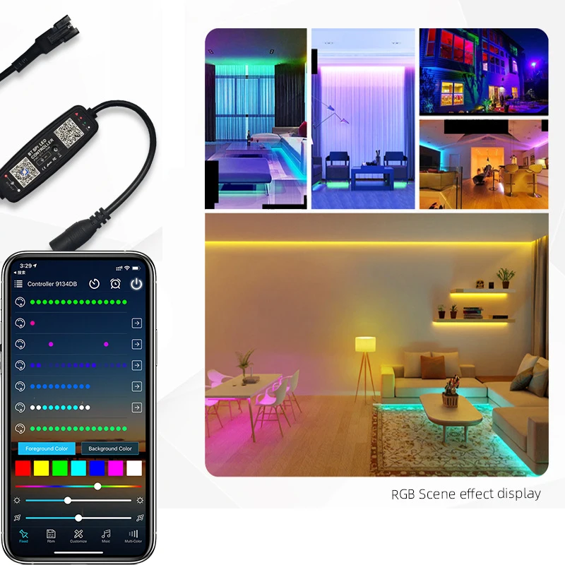 Dc12v Ws2811 Dreamcolor Led Strip 5m/10m Rgbic 5050 Smd Rainbow