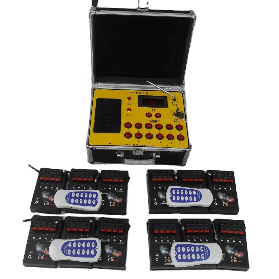 Pyro Control Box 48 Cues Channels Wireless Remote Control Pyrotechnic Firing System