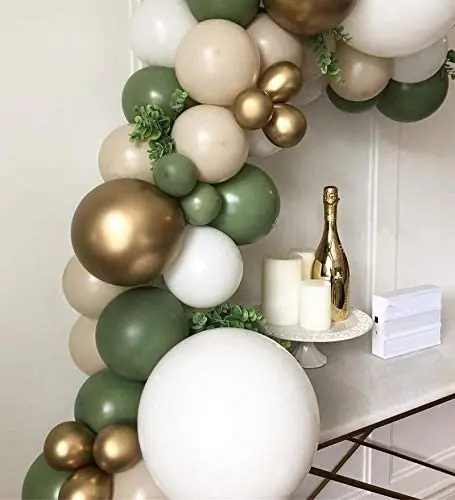 Sage Green Balloon Garland Arch Kit - 154pcs Avocado Green Balloon With ...