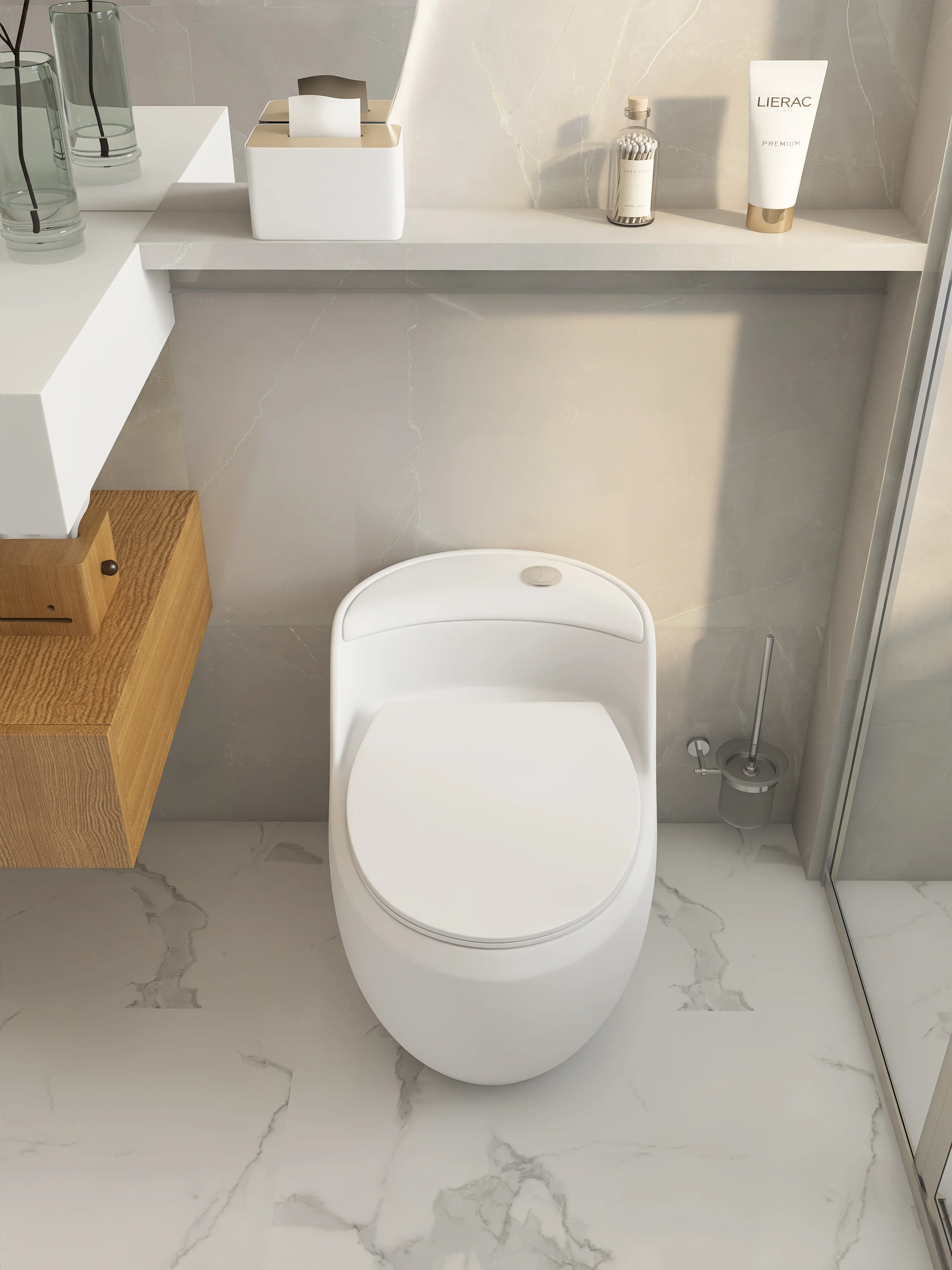 Factory modern wc ceramic sanitary ware floor mounted commode white water closet bathroom one piece color toilet details